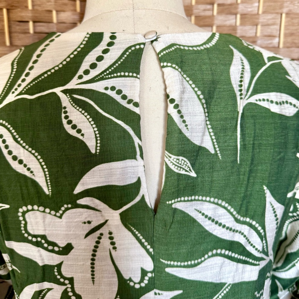 NWT London Times green & cream shift dress M - Picture 7 of 15